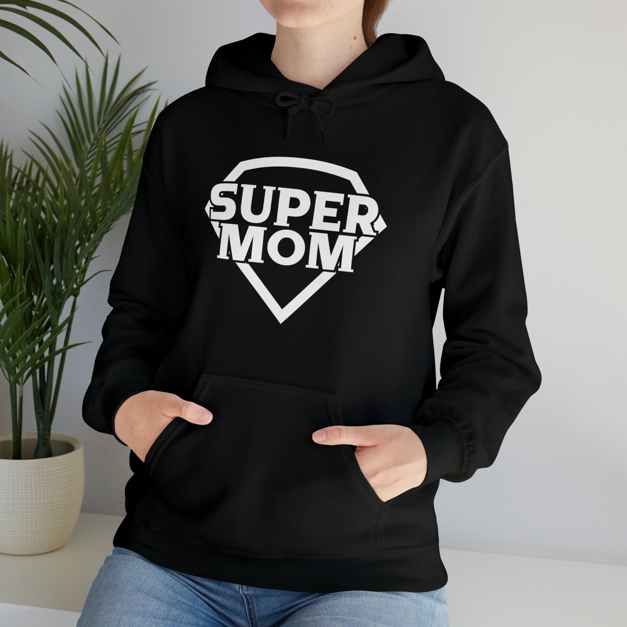 Super Mom .  Hooded Sweatshirt