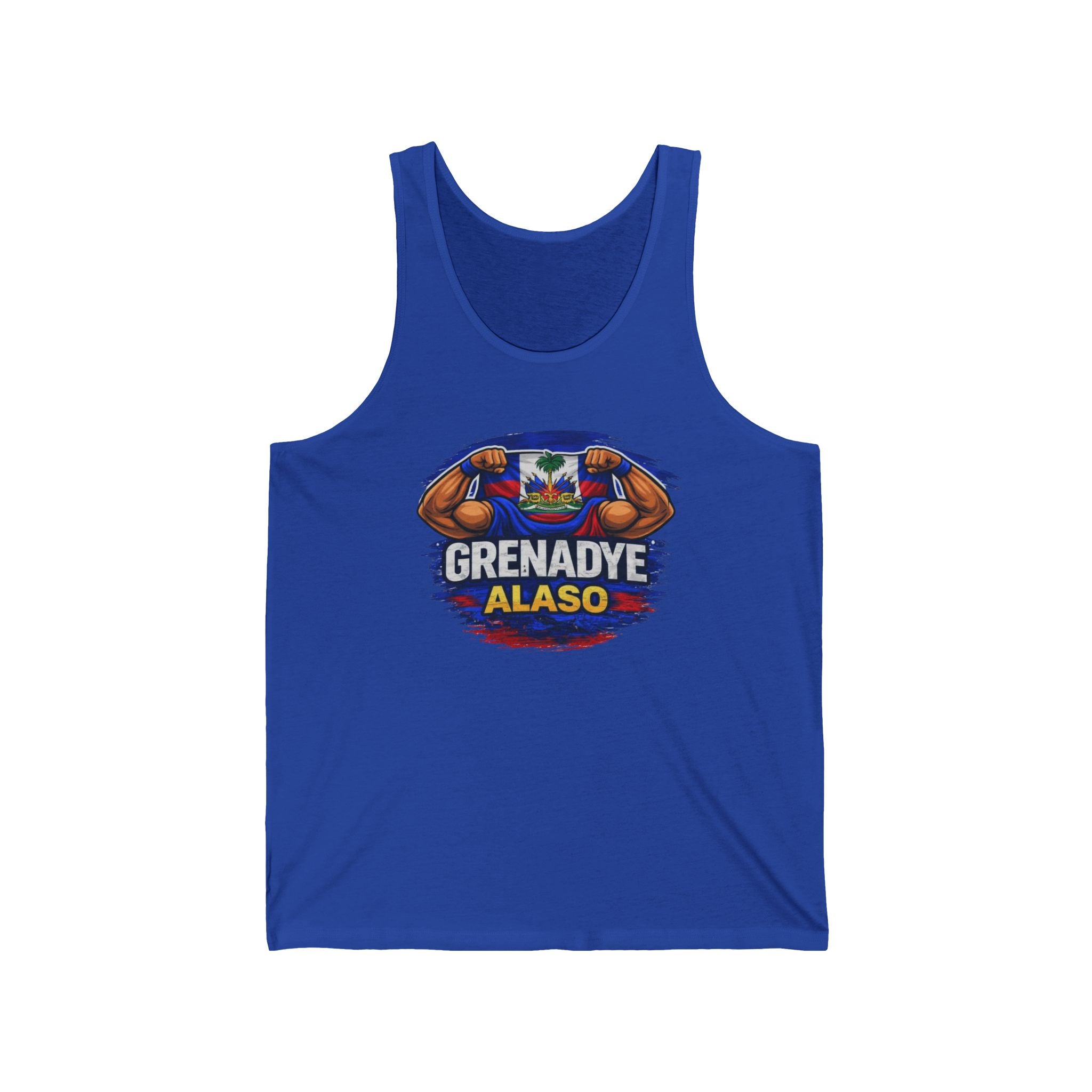 Grenady Alaso Nou Nan Mondyal Unisex Jersey Tank -  Workout Shirt