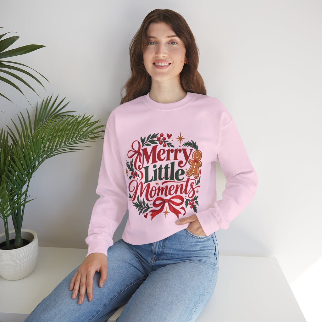 Merry Little Moments Sweatshirt, Retro Christmas Crewneck, Cute Holiday Sweater, Cozy Christmas Gift