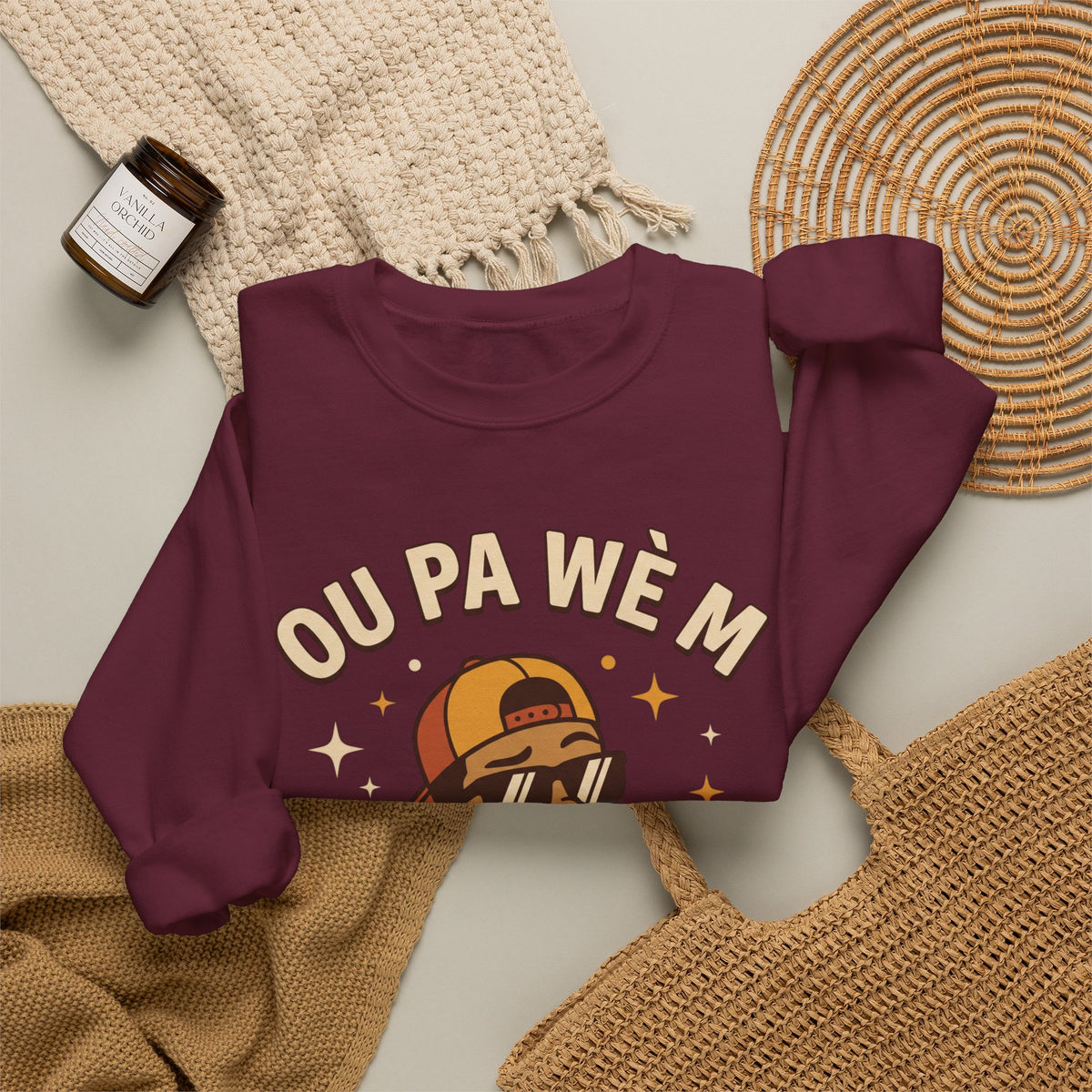 Ou Pa Wè M Pa Sou Sa? – Funny Haitian Creole Graphic Sweatshirt | SONHCO