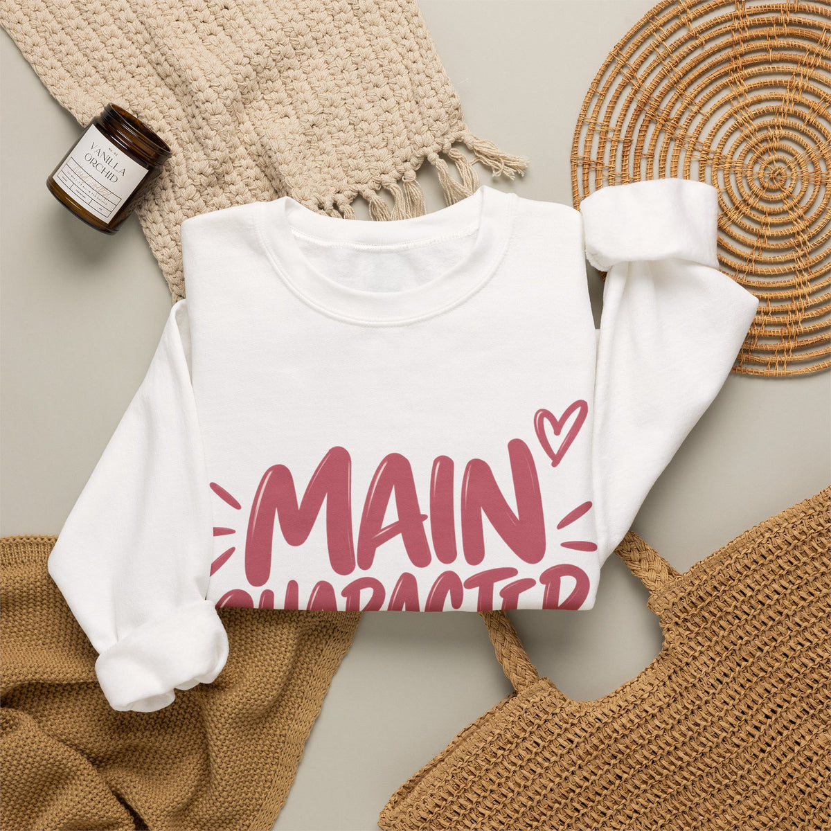 Main Character Off Duty — Gen Z Crewneck Sweatshirt