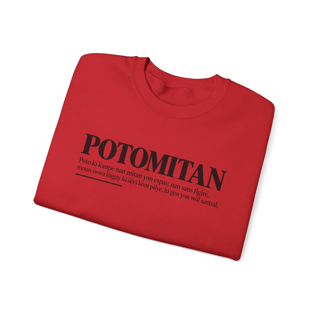 POTOMITAN Haitian Creole Definition Gen Z Crewneck Sweatshirt