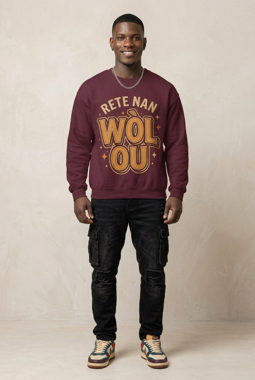 Rete Nan Wòl Ou – Haitian Creole Streetwear Graphic T-Shirt | SONHCO