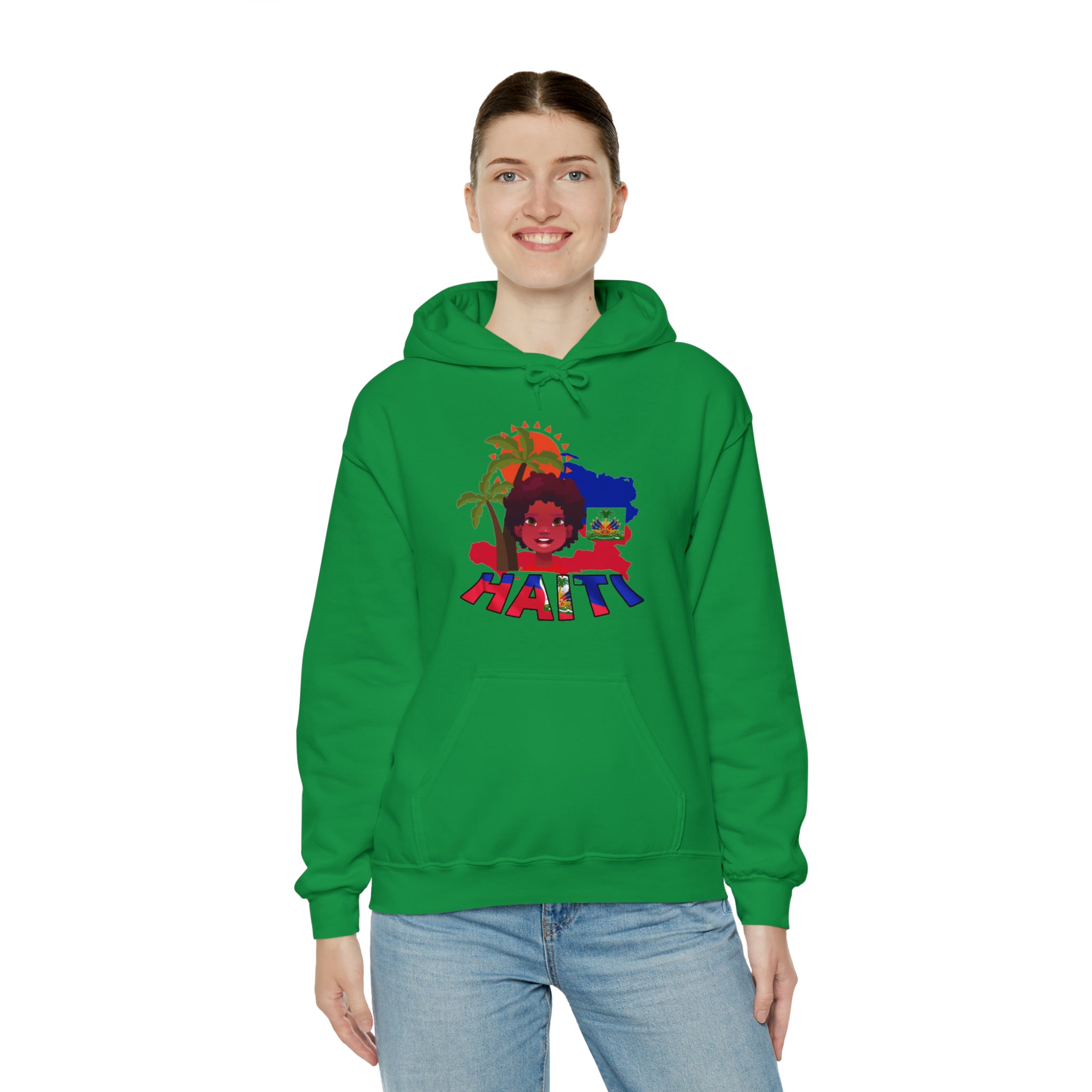 Haiti 509 Co. - Unisex Heavy Blend™ Hooded Sweatshirt Design By Itchy/HBS