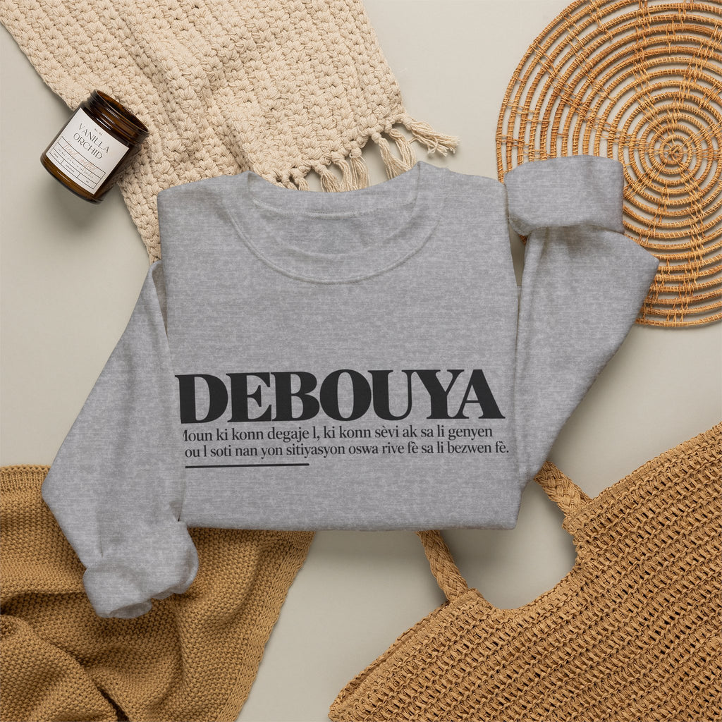 DEBOUYA Haitian Creole Definition Gen Z Crewneck Sweatshirt