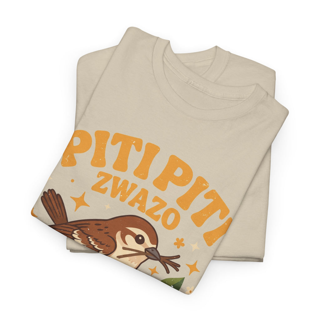 Piti Piti Zwazo Fè Nich Li – Haitian Creole Graphic T-Shirt