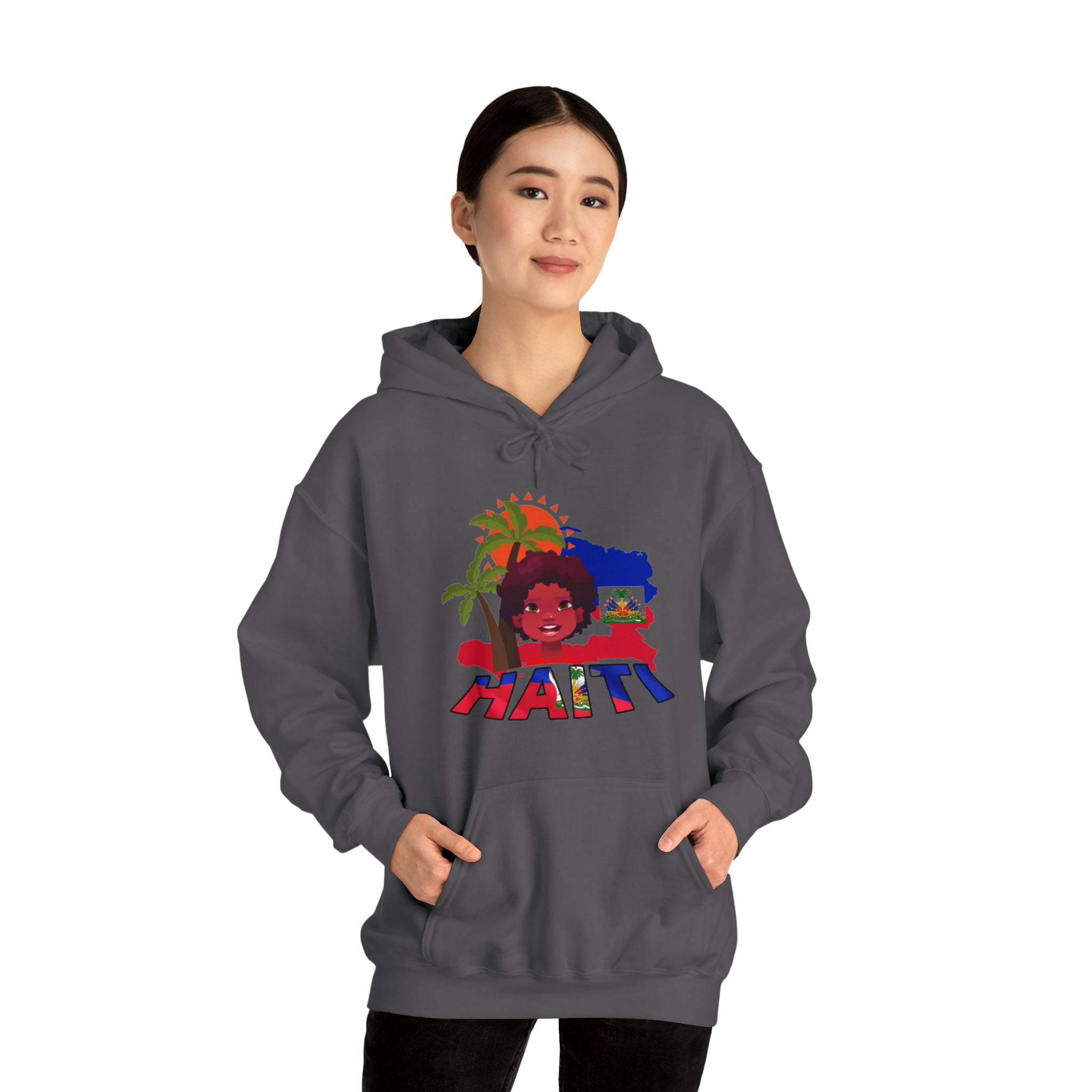 Haiti 509 Co. - Unisex Heavy Blend™ Hooded Sweatshirt Design By Itchy/HBS