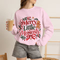 Merry Little Moments Sweatshirt, Retro Christmas Crewneck, Cute Holiday Sweater, Cozy Christmas Gift