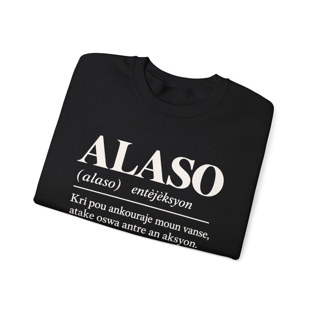 ALASO — Haitian Creole Definition Gen Z Crewneck Sweatshirt