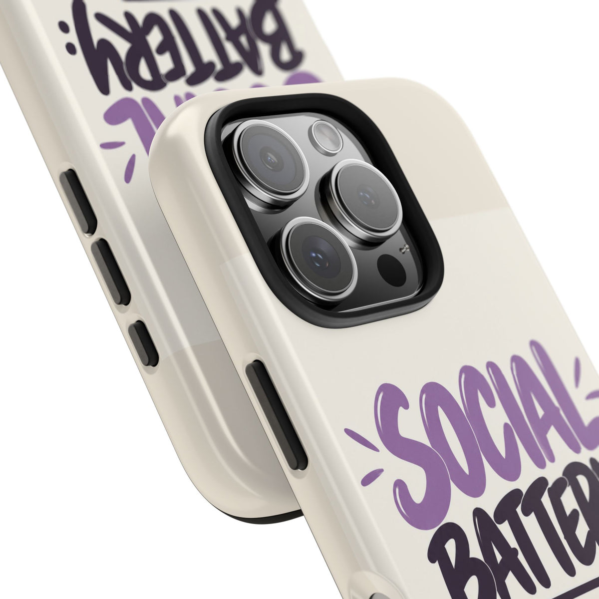 Social Battery: 2% — Funny Introvert Tough Phone Case