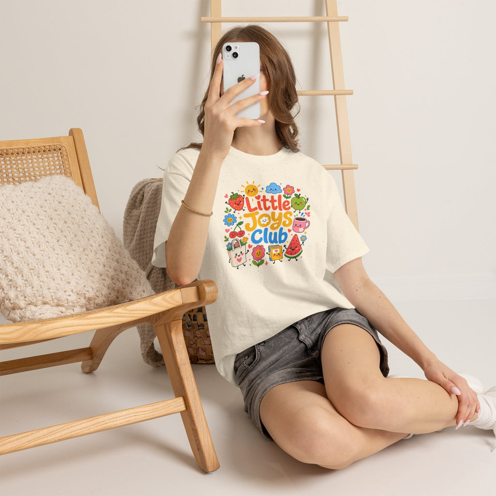 Little Joys Club Shirt, Cute Graphic Tee, Whimsical Floral T-Shirt, Cherry Lemon Shirt, Girly Gift
