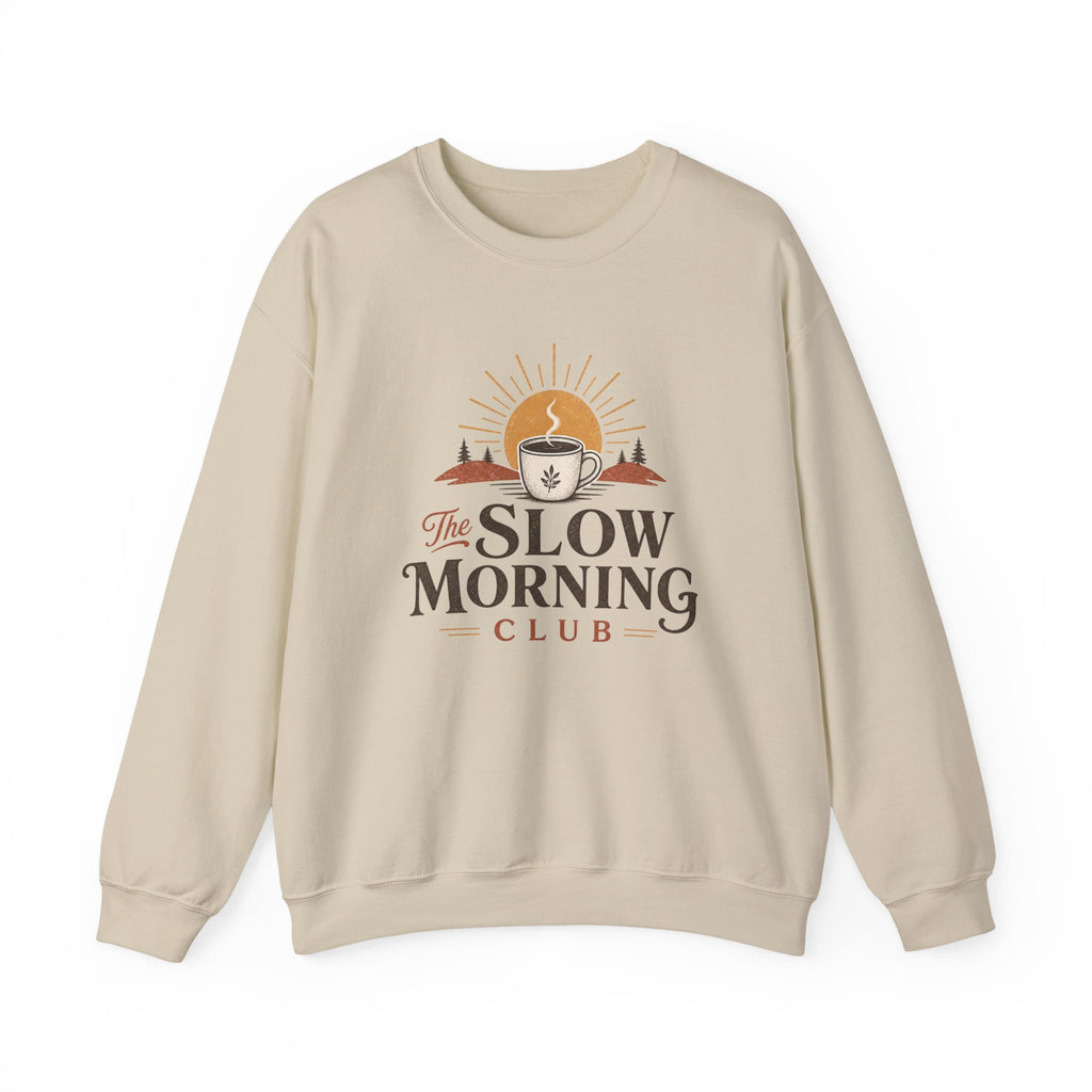 Slow Morning Club Mug, Cozy Coffee Lover Gift, Cute Morning Coffee Cup, Self Care Gift for Her