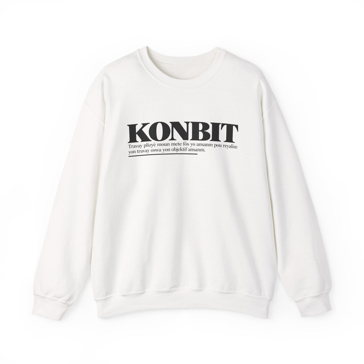 KONBIT Haitian Creole Definition Gen Z Crewneck Sweatshirt