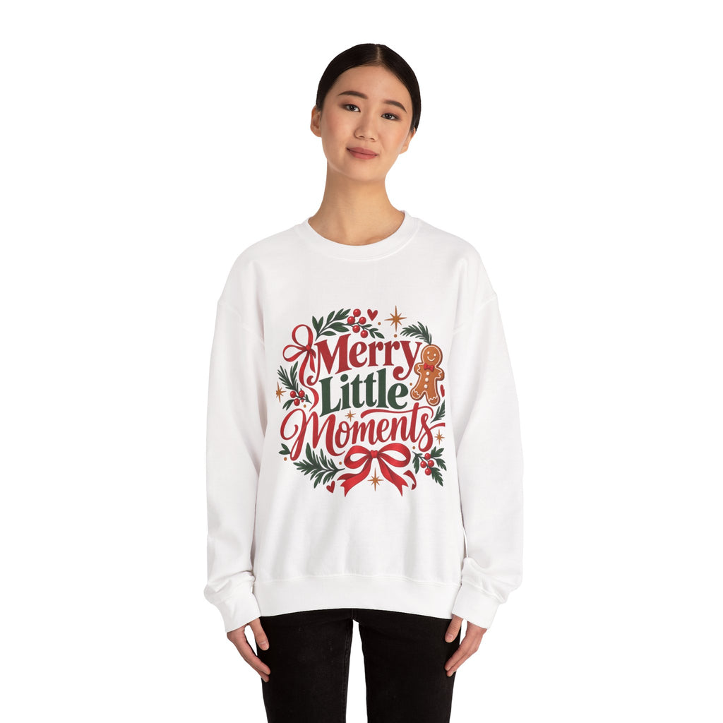 Merry Little Moments Sweatshirt, Retro Christmas Crewneck, Cute Holiday Sweater, Cozy Christmas Gift