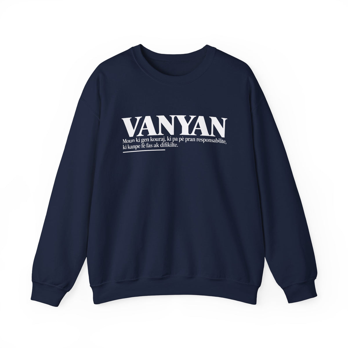 VANYAN Haitian Creole Definition Gen Z Crewneck Sweatshirt