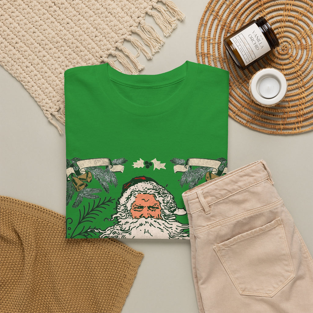 Vintage Santa Christmas Shirt, Retro Merry Christmas Tee, Old Fashioned Santa Graphic T-Shirt, Nostalgic Holiday Gift