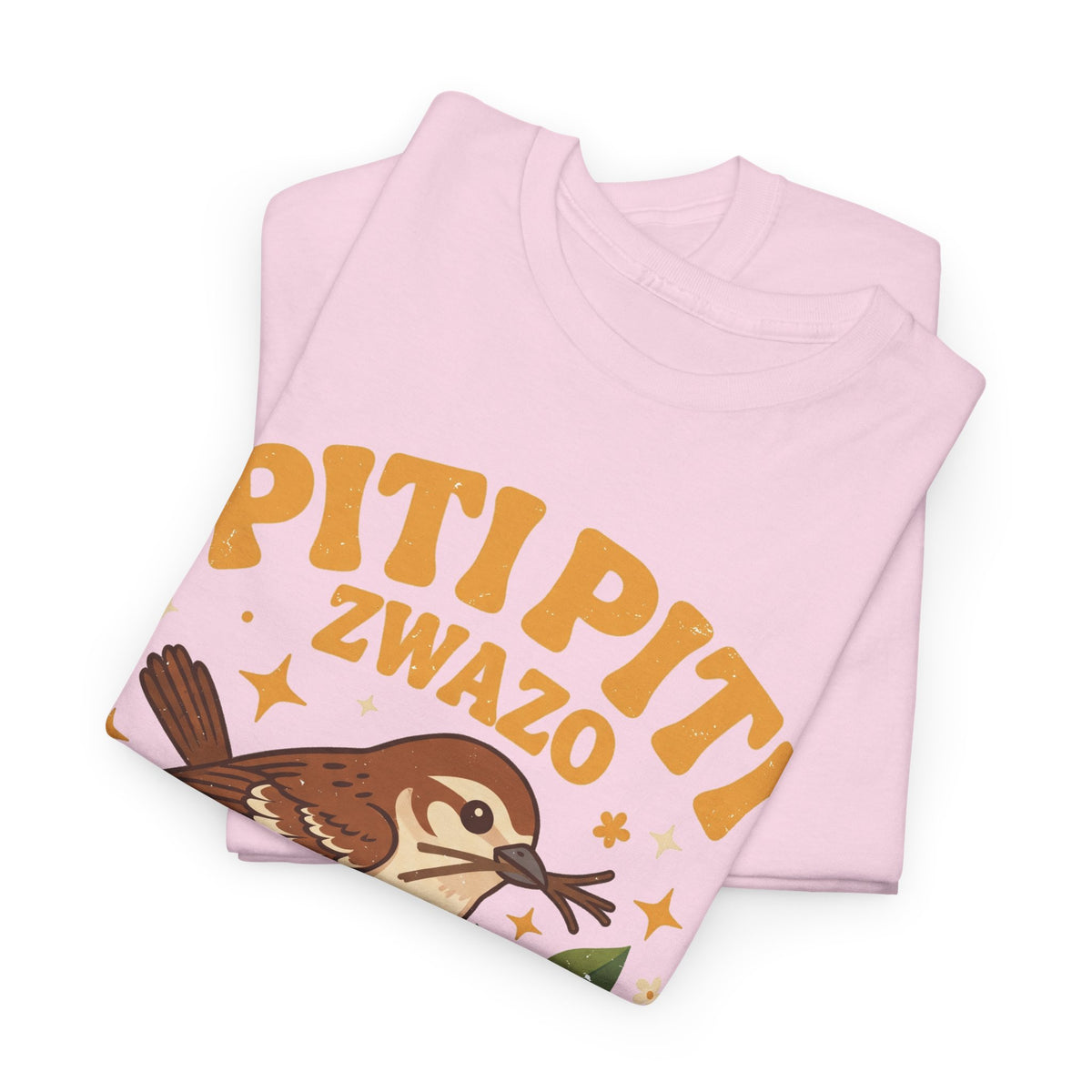 Piti Piti Zwazo Fè Nich Li – Haitian Creole Graphic T-Shirt