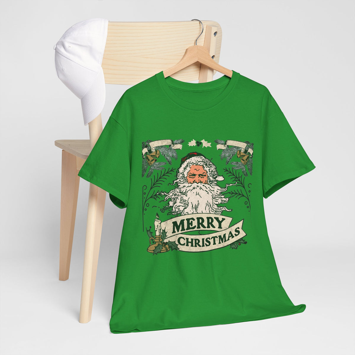 Vintage Santa Christmas Shirt, Retro Merry Christmas Tee, Old Fashioned Santa Graphic T-Shirt, Nostalgic Holiday Gift