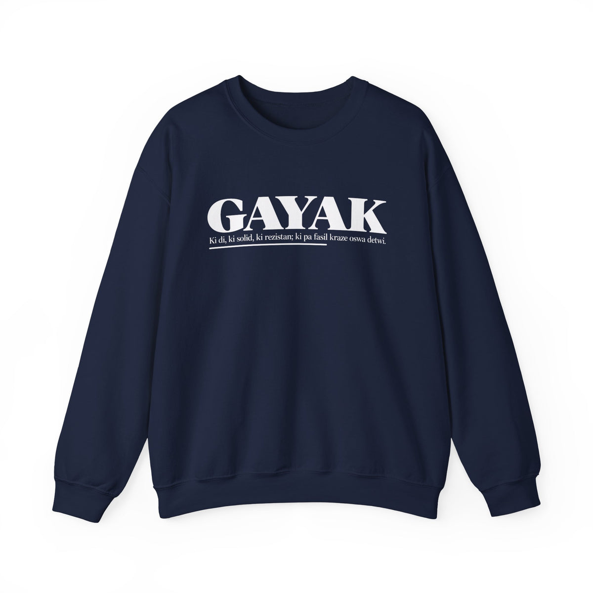 GAYAK Haitian Creole Definition Gen Z Crewneck Sweatshirt