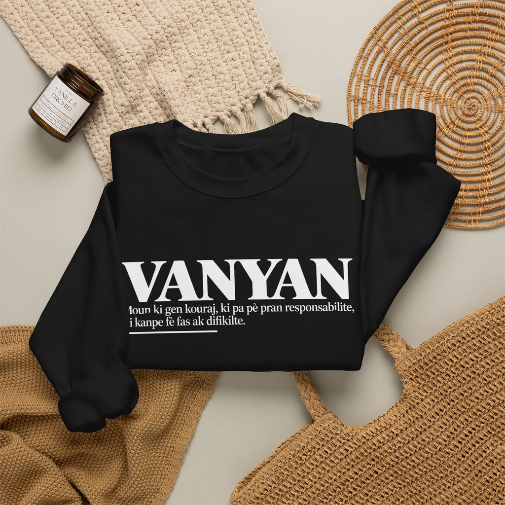 VANYAN Haitian Creole Definition Gen Z Crewneck Sweatshirt
