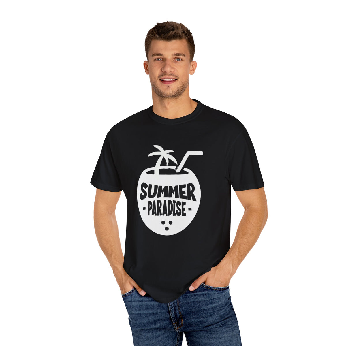 Summer Vibes Paradise 2025 Unisex Garment-Dyed T-Shirt