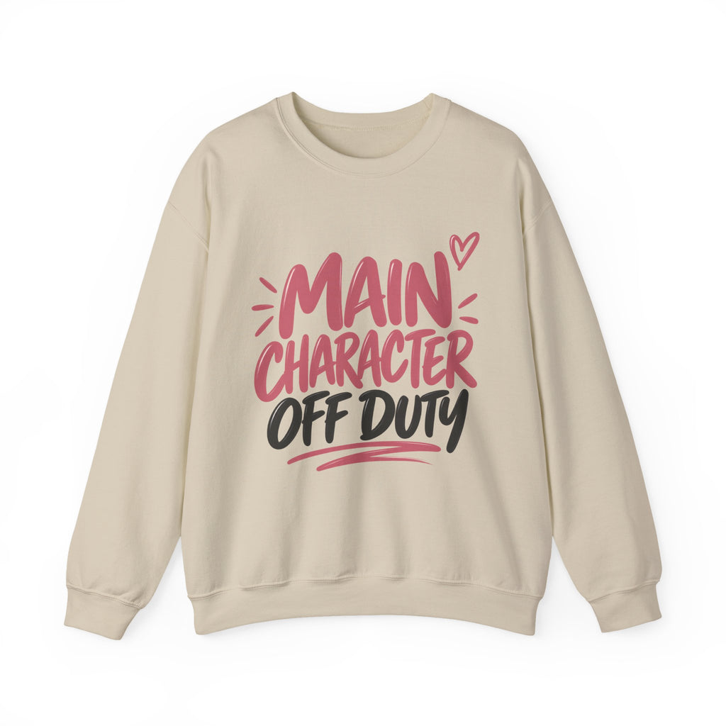 Main Character Off Duty — Gen Z Crewneck Sweatshirt