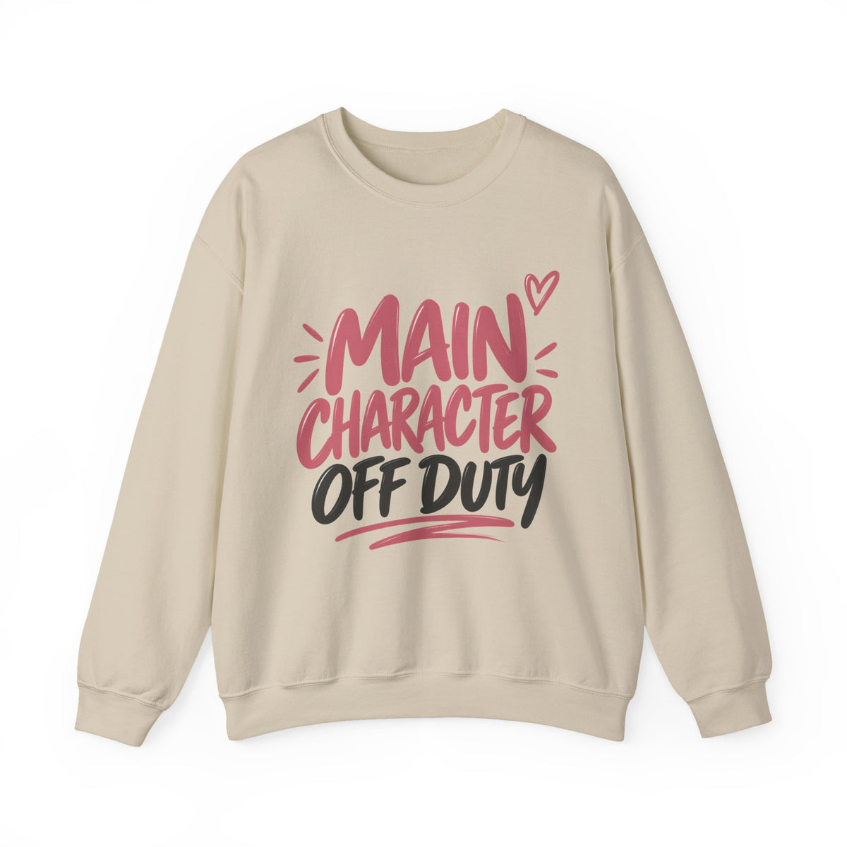 Main Character Off Duty — Gen Z Crewneck Sweatshirt