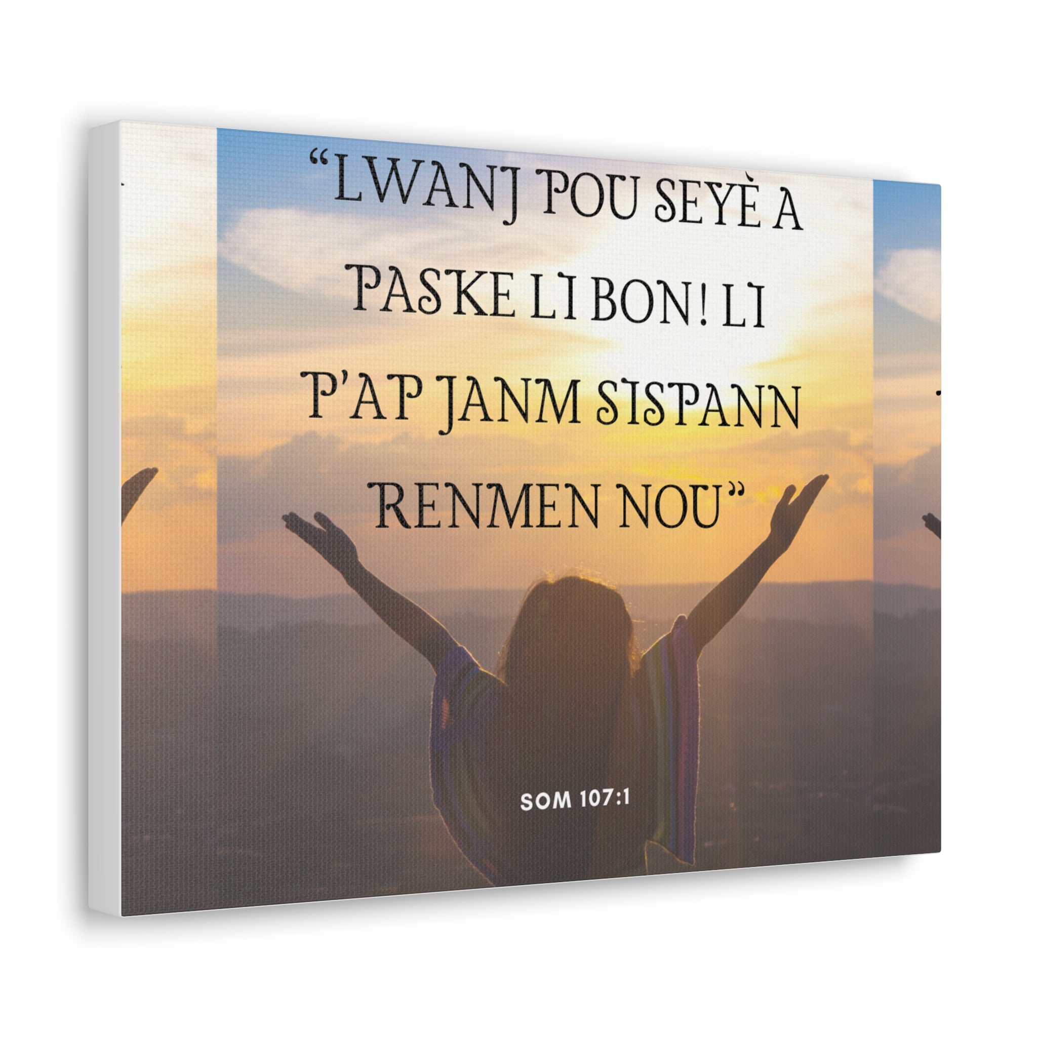 Evanjelik Som 107: 1-  Canvas Gallery Wraps