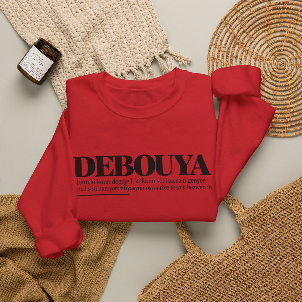 DEBOUYA Haitian Creole Definition Gen Z Crewneck Sweatshirt