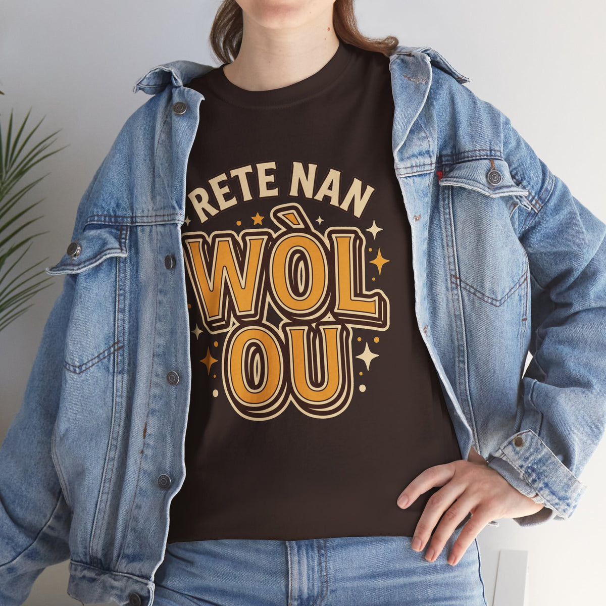 Rete Nan Wòl Ou – Haitian Creole Graphic T-Shirt | SONHCO