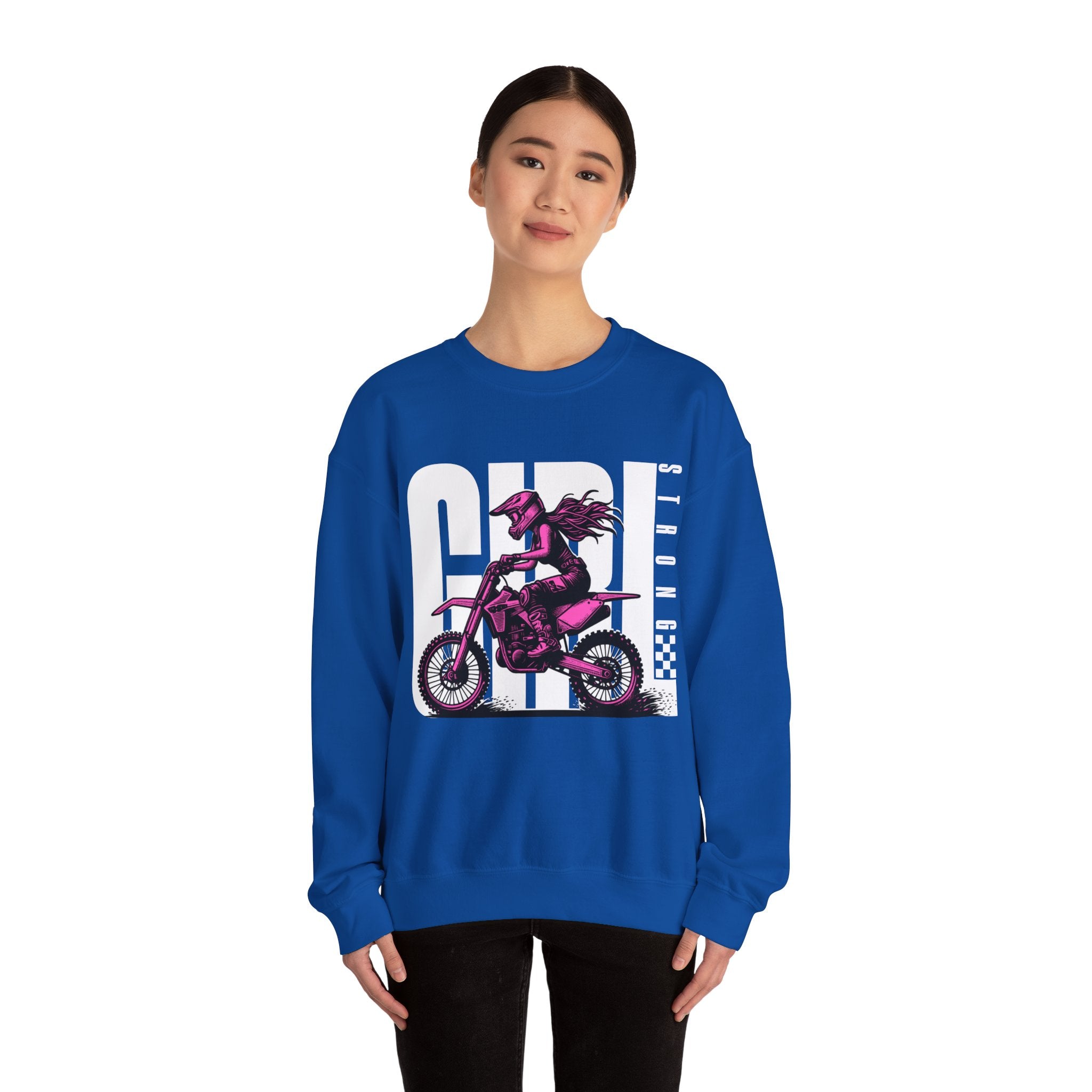 Strong Girl - Unisex Heavy Blend™ Crewneck Sweatshirt