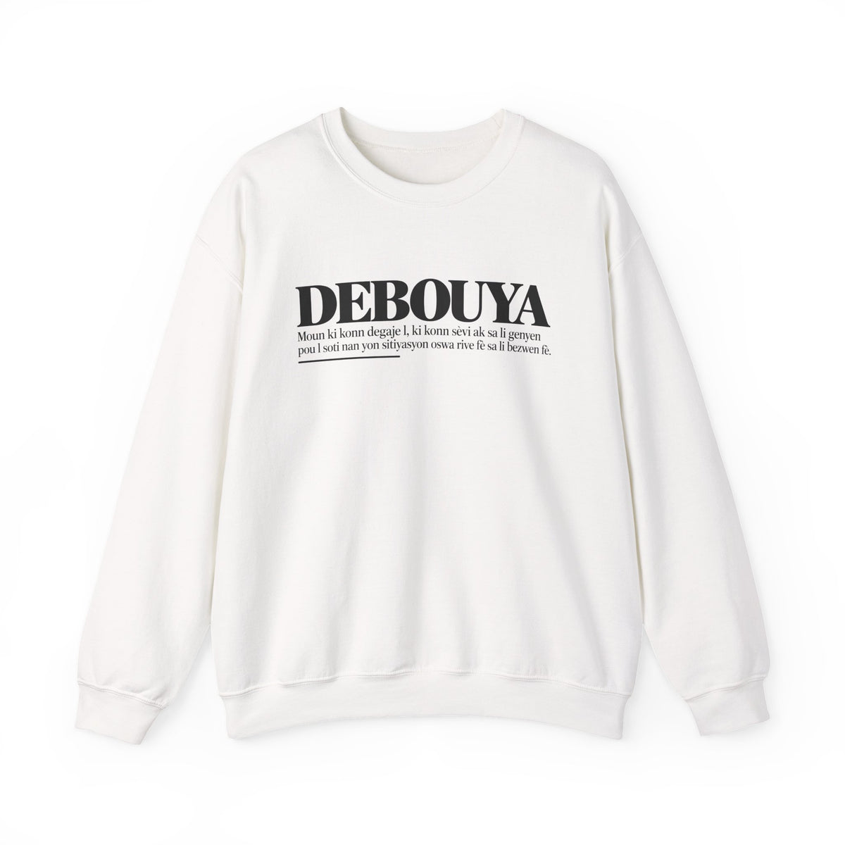 DEBOUYA Haitian Creole Definition Gen Z Crewneck Sweatshirt