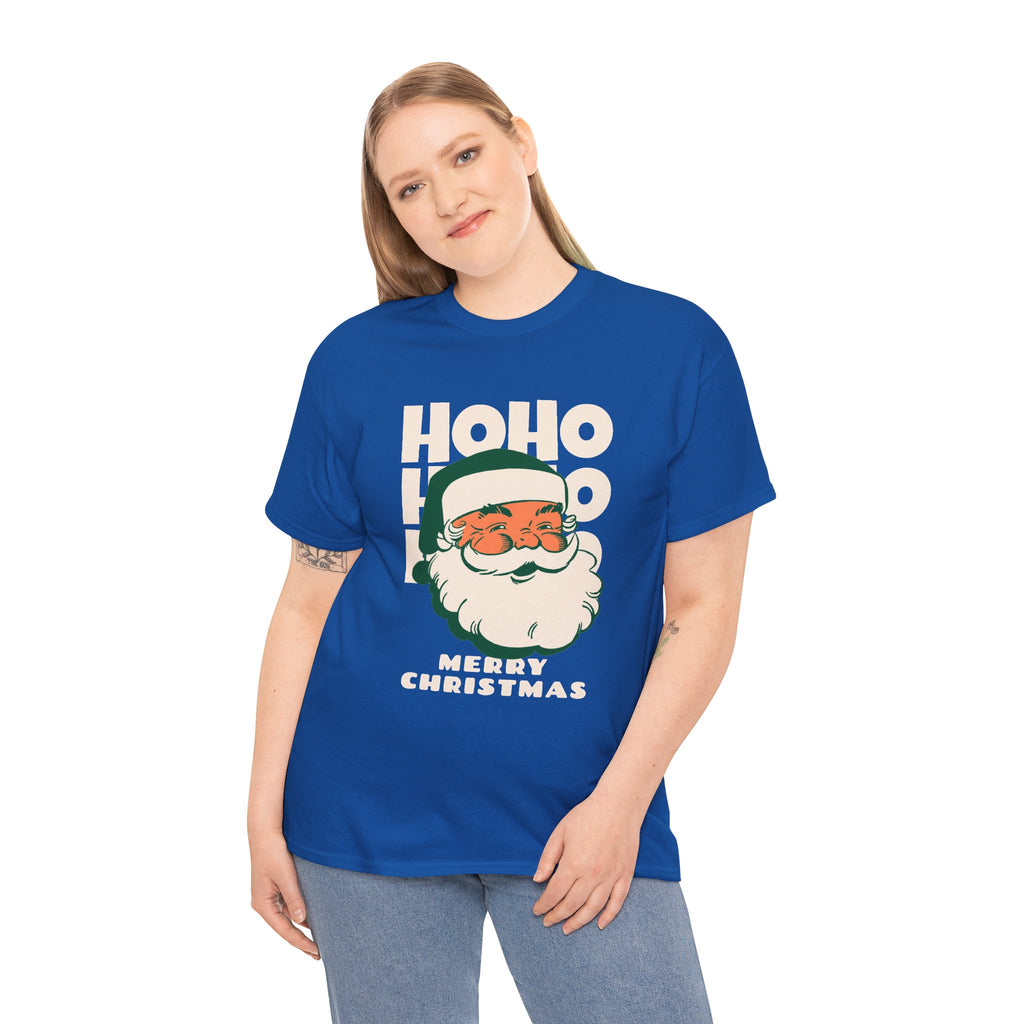 Retro Santa Ho Ho Ho Shirt, Merry Christmas Graphic Tee, Vintage Holiday T-Shirt, Funny Santa Christmas Gift