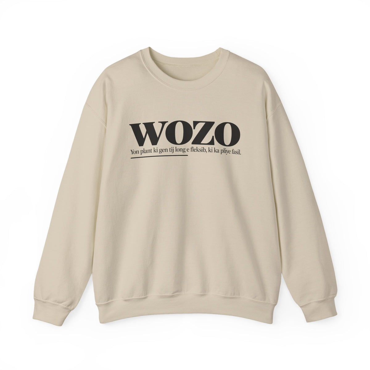 WOZO Haitian Creole Definition Gen Z Crewneck Sweatshirt