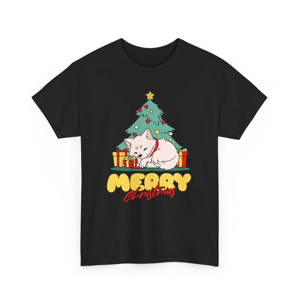 Cute Christmas Dog Shirt, Merry Christmas Puppy Tee, Dog Lover Christmas Gift, Cozy Holiday Graphic T-Shirt