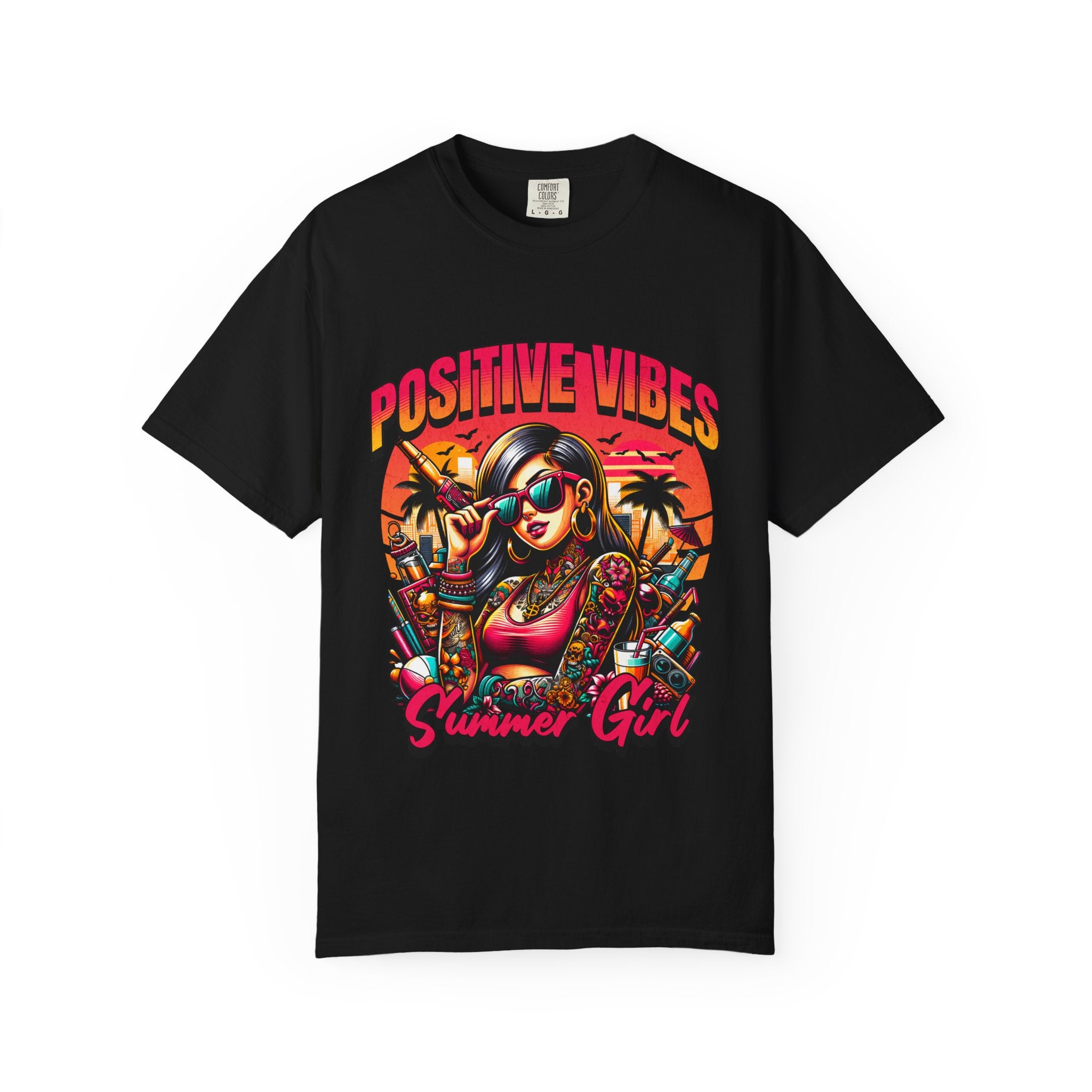 Summer Girl Vibes Unisex Garment-Dyed T-Shirt