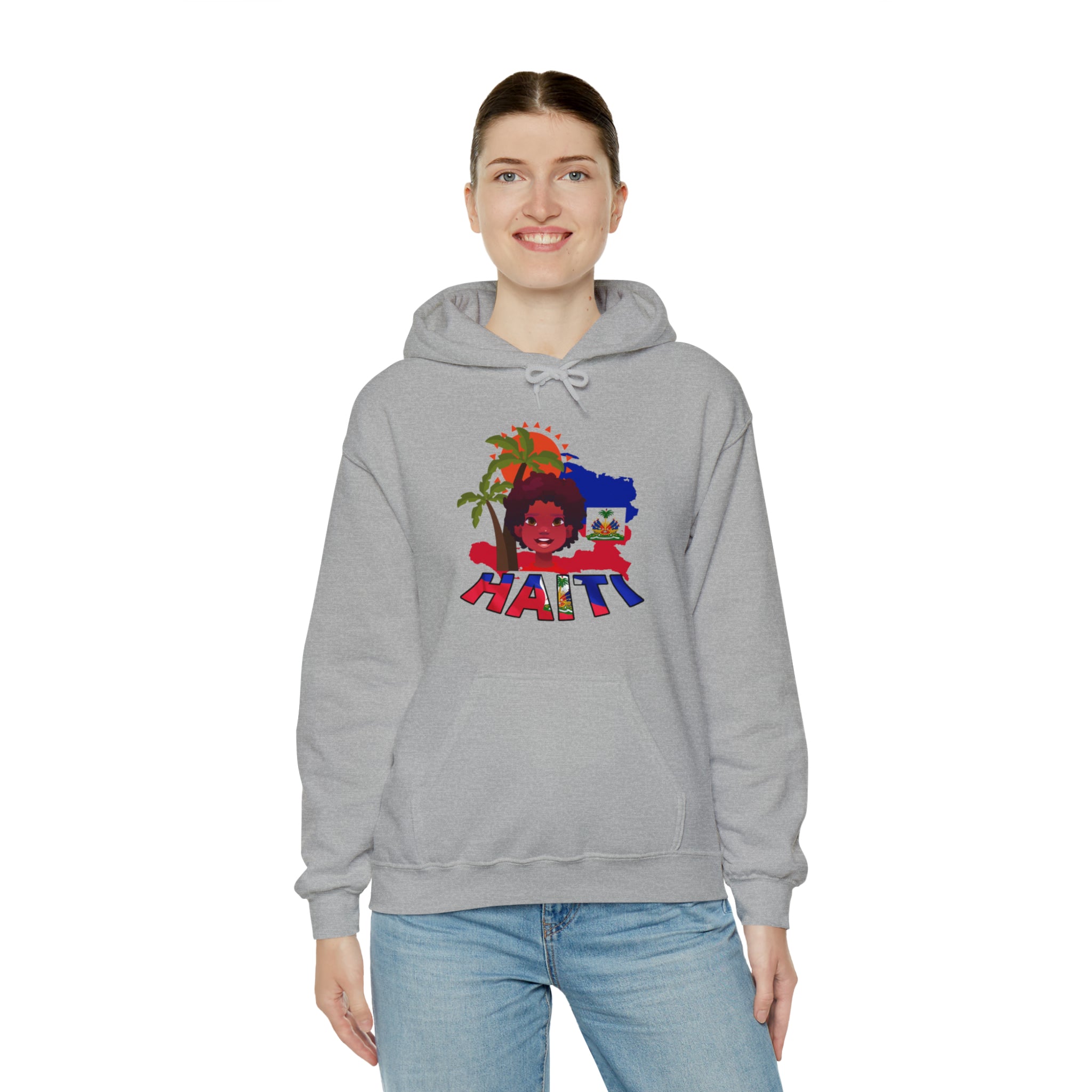 Haiti 509 Co. - Unisex Heavy Blend™ Hooded Sweatshirt Design By Itchy/HBS