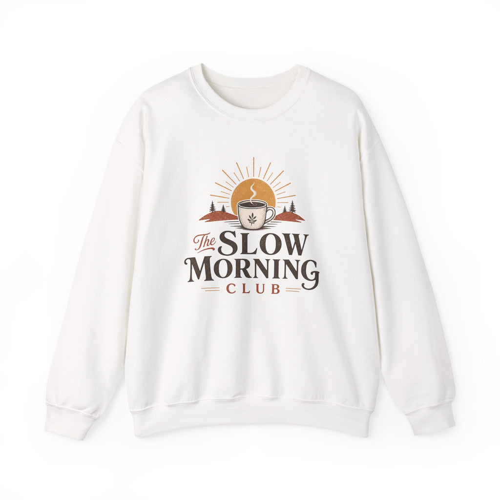 Slow Morning Club Mug, Cozy Coffee Lover Gift, Cute Morning Coffee Cup, Self Care Gift for Her