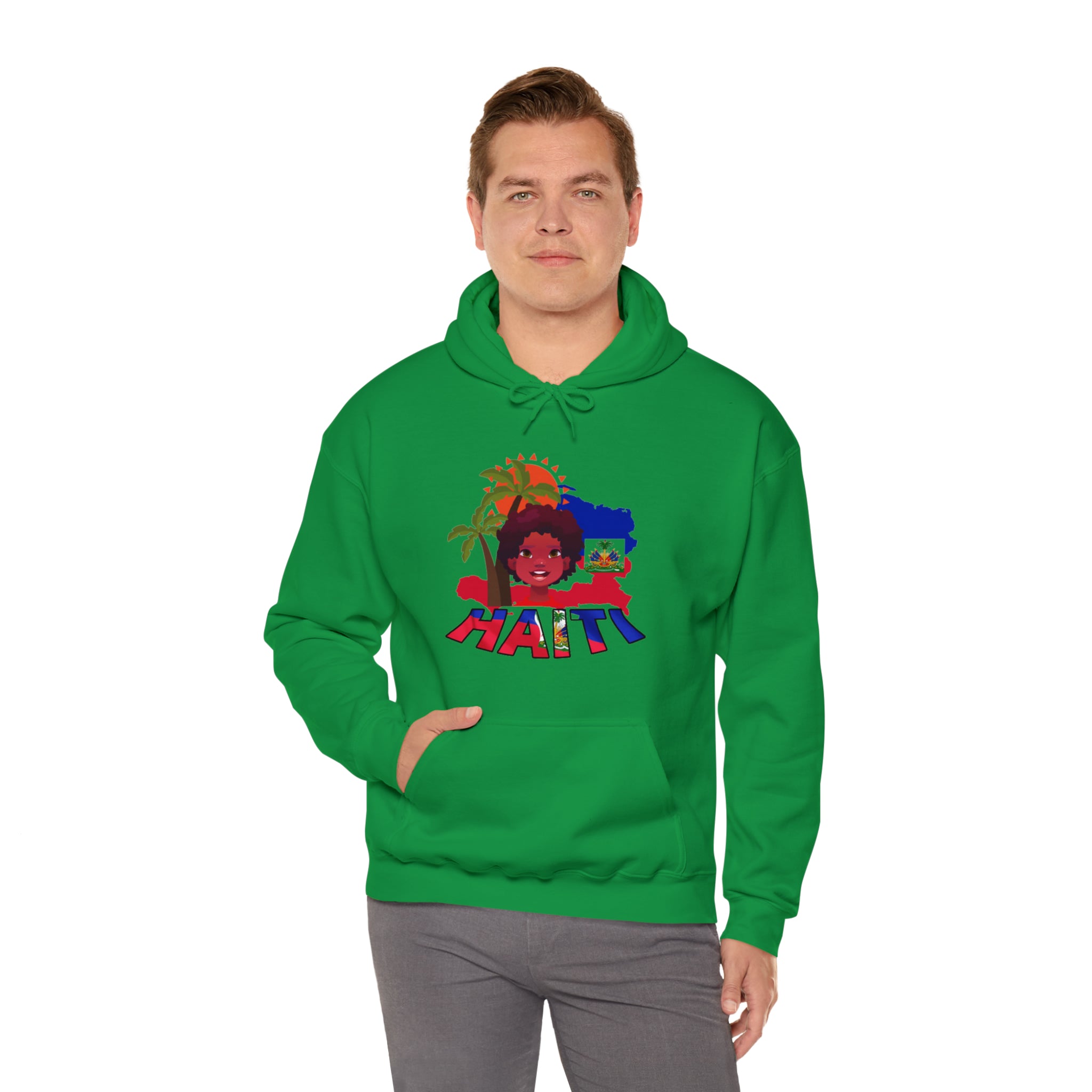 Haiti 509 Co. - Unisex Heavy Blend™ Hooded Sweatshirt Design By Itchy/HBS