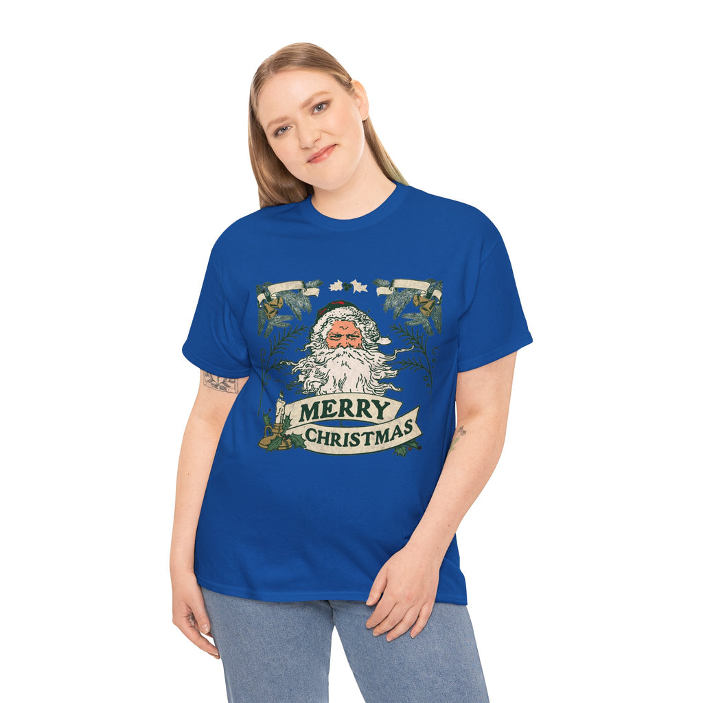 Vintage Santa Christmas Shirt, Retro Merry Christmas Tee, Old Fashioned Santa Graphic T-Shirt, Nostalgic Holiday Gift