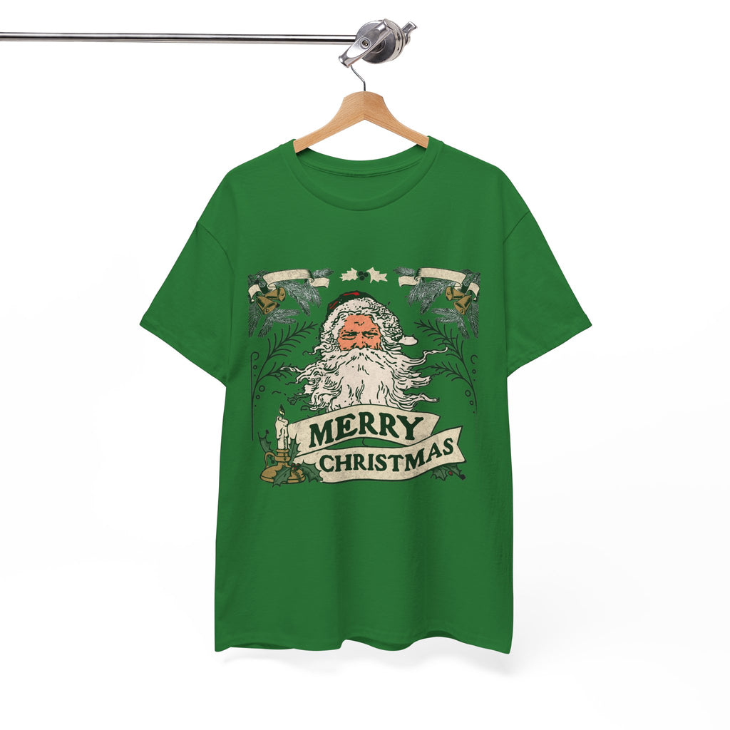 Vintage Santa Christmas Shirt, Retro Merry Christmas Tee, Old Fashioned Santa Graphic T-Shirt, Nostalgic Holiday Gift