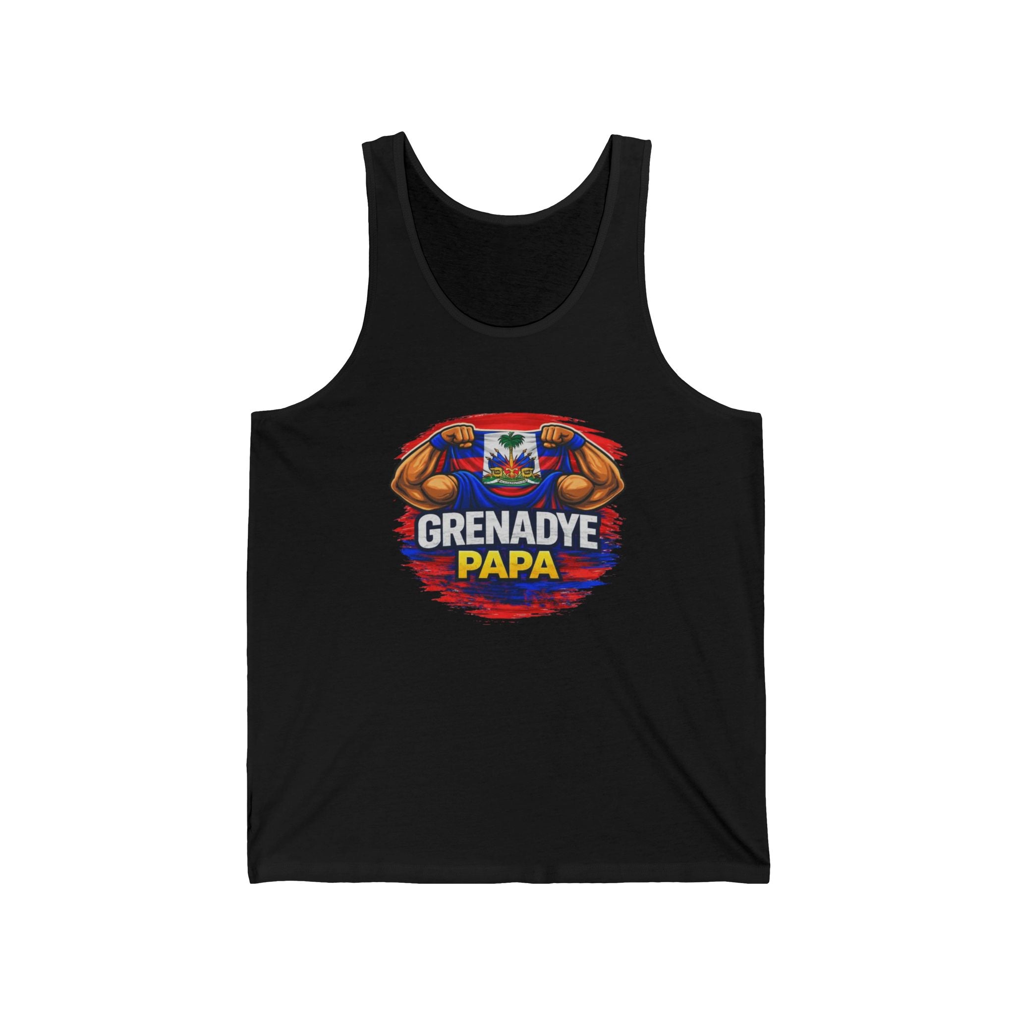 Grenady Papa - Nou Nan Mondyal Unisex Jersey Tank -  Workout Shirt