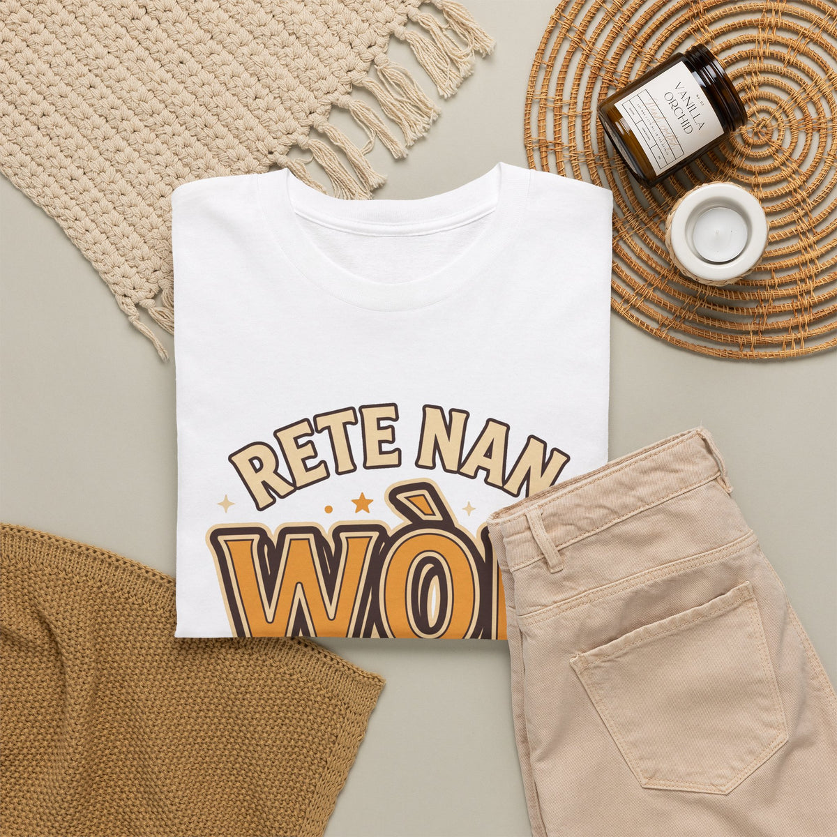 Rete Nan Wòl Ou – Haitian Creole Graphic T-Shirt | SONHCO