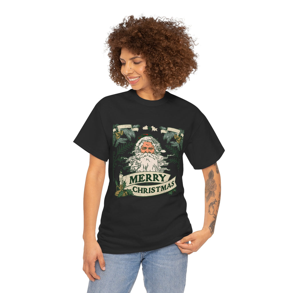 Vintage Santa Christmas Shirt, Retro Merry Christmas Tee, Old Fashioned Santa Graphic T-Shirt, Nostalgic Holiday Gift