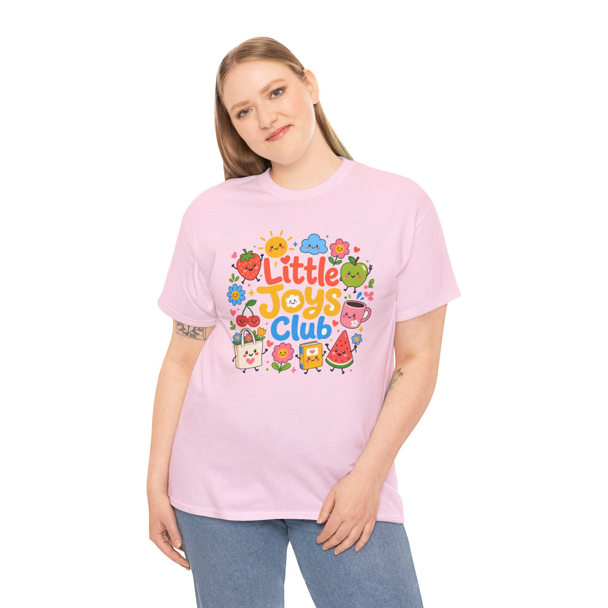 Little Joys Club Shirt, Cute Graphic Tee, Whimsical Floral T-Shirt, Cherry Lemon Shirt, Girly Gift