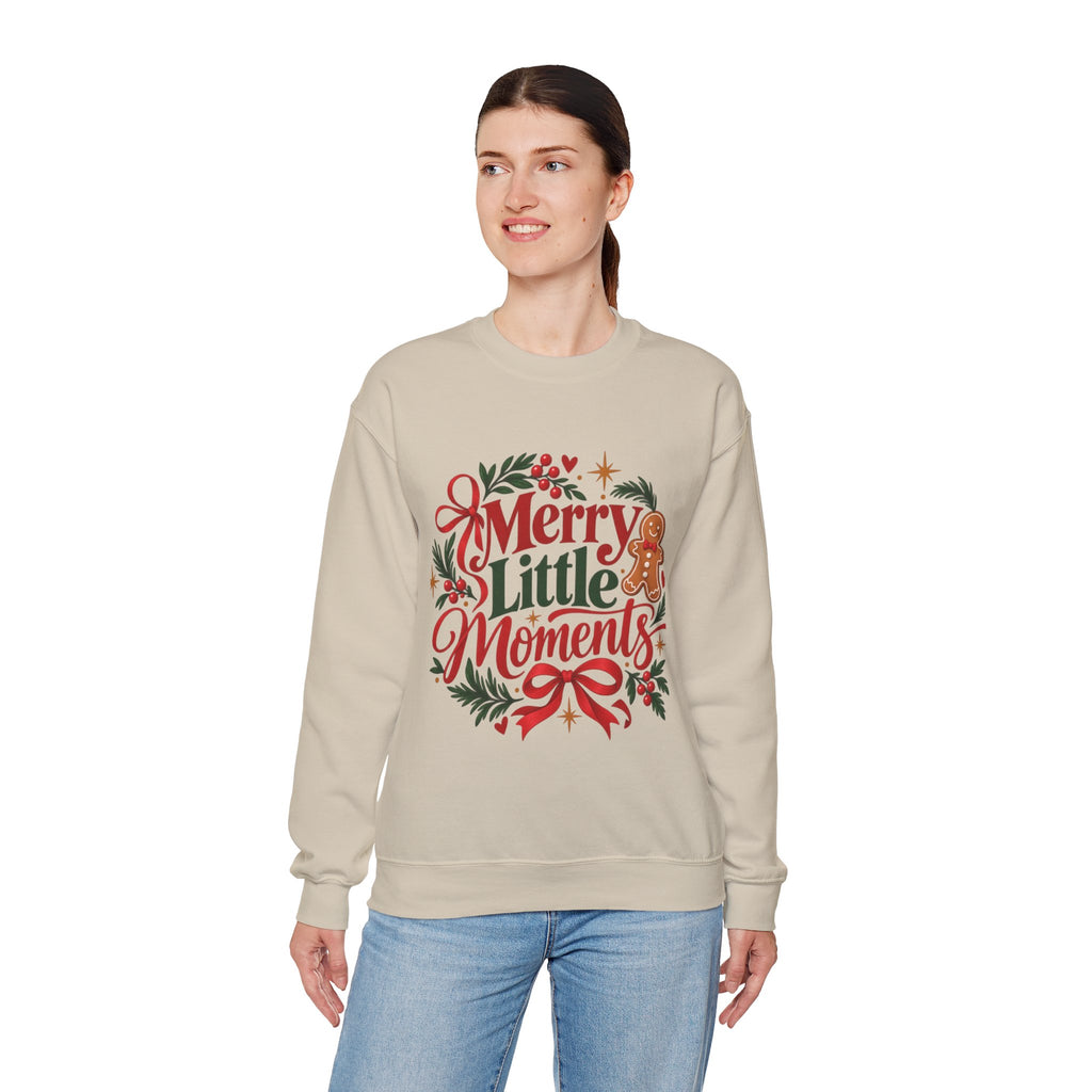 Merry Little Moments Sweatshirt, Retro Christmas Crewneck, Cute Holiday Sweater, Cozy Christmas Gift
