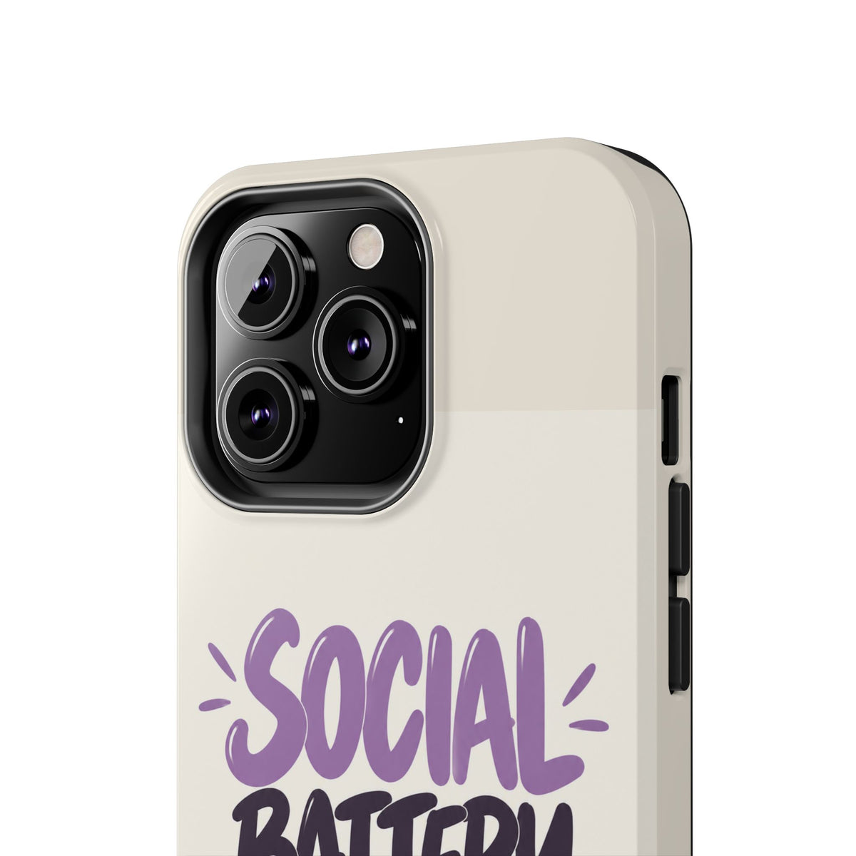 Social Battery: 2% — Funny Introvert Tough Phone Case