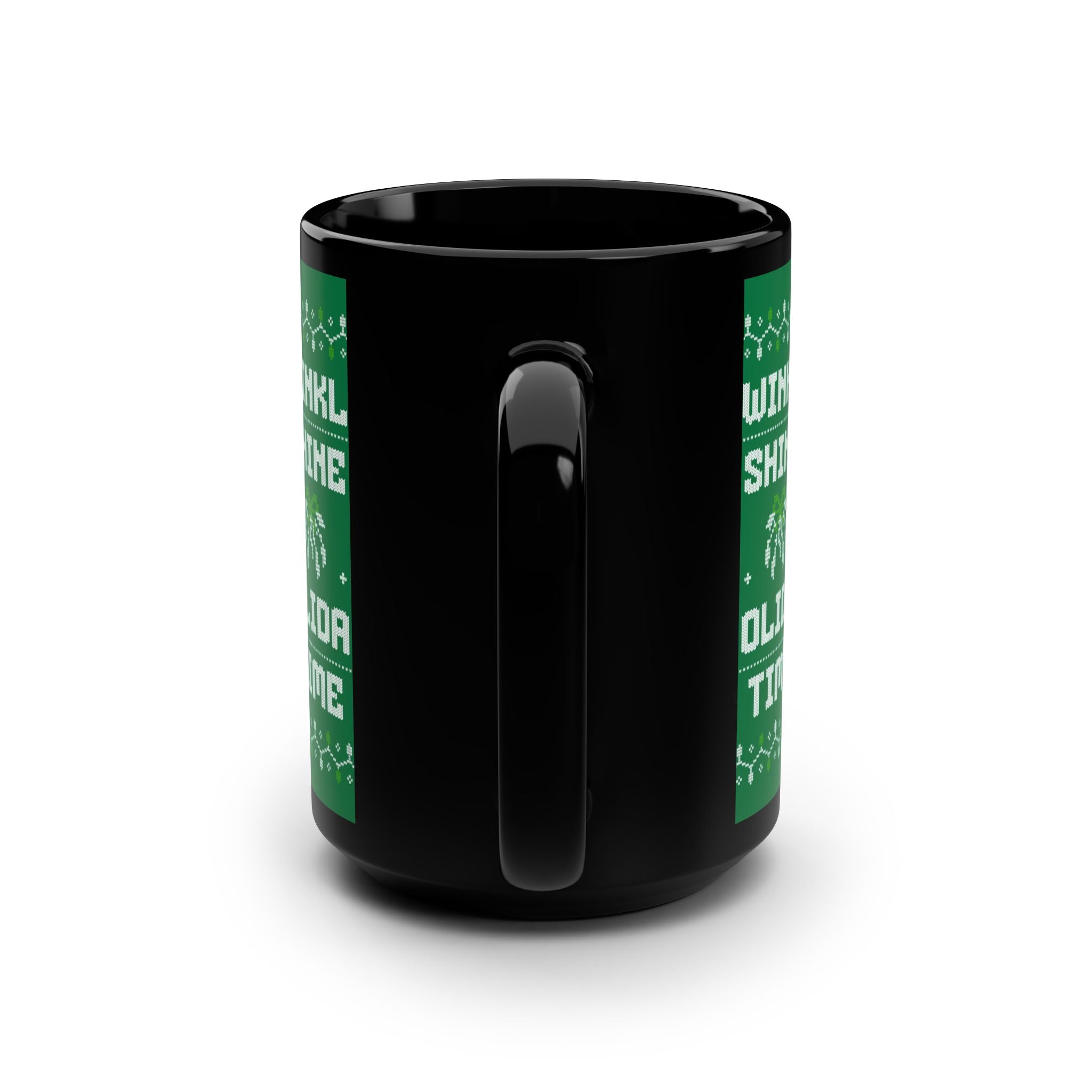 Black Christmas Mug, 15oz