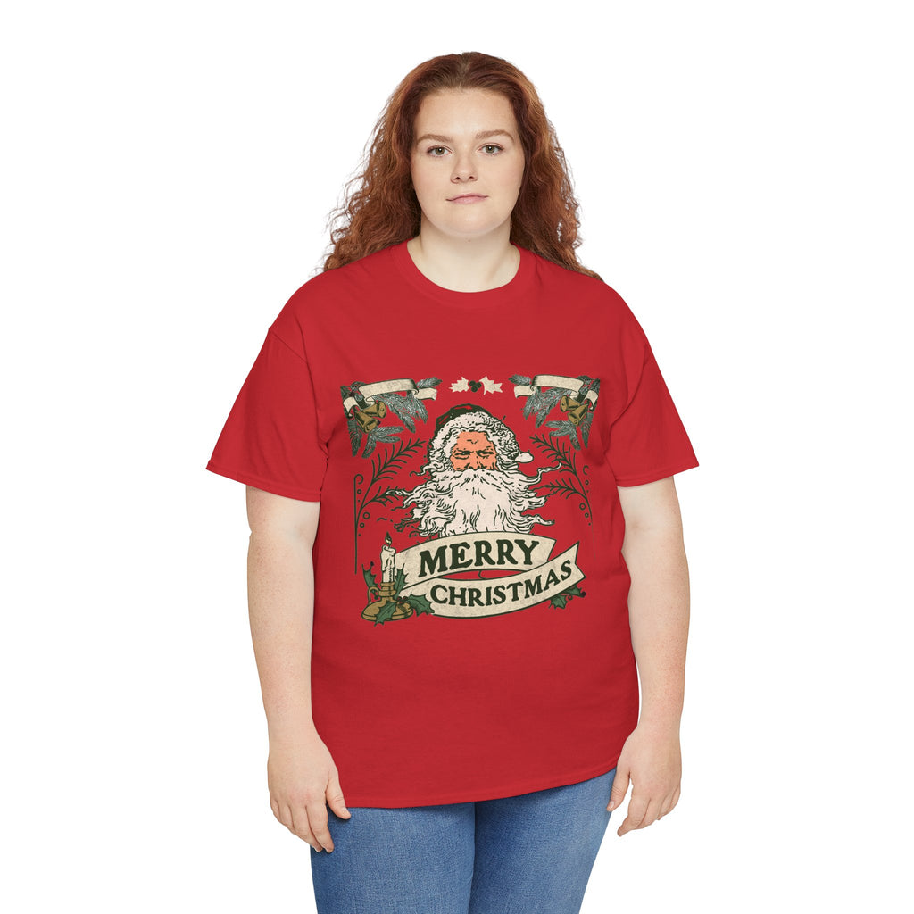 Vintage Santa Christmas Shirt, Retro Merry Christmas Tee, Old Fashioned Santa Graphic T-Shirt, Nostalgic Holiday Gift