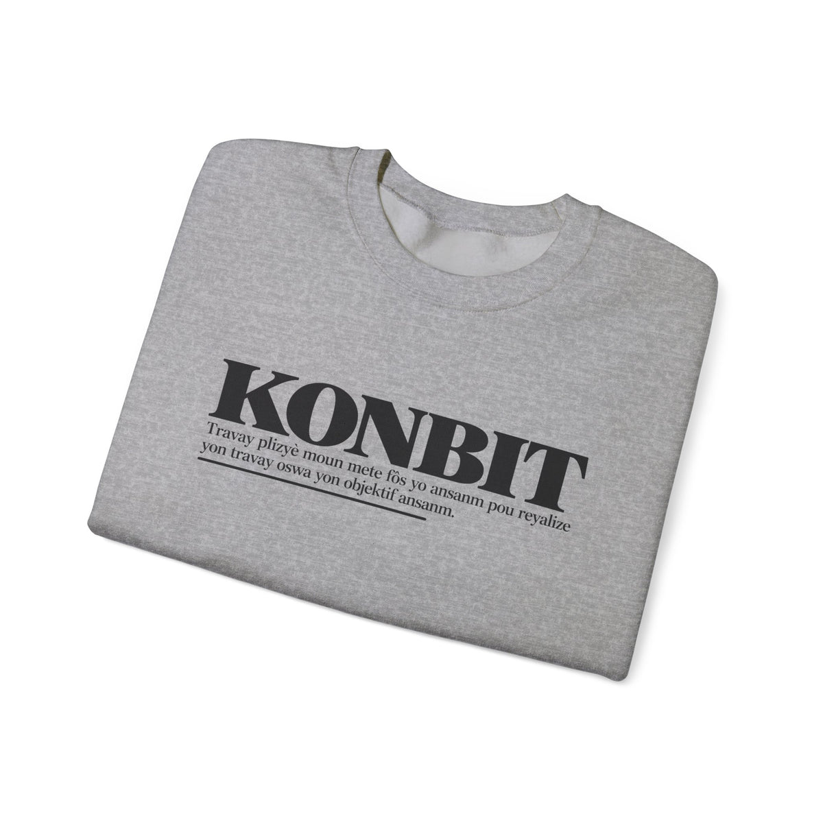 KONBIT Haitian Creole Definition Gen Z Crewneck Sweatshirt